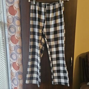 Just Love Black and White Checkered Pajama Pants